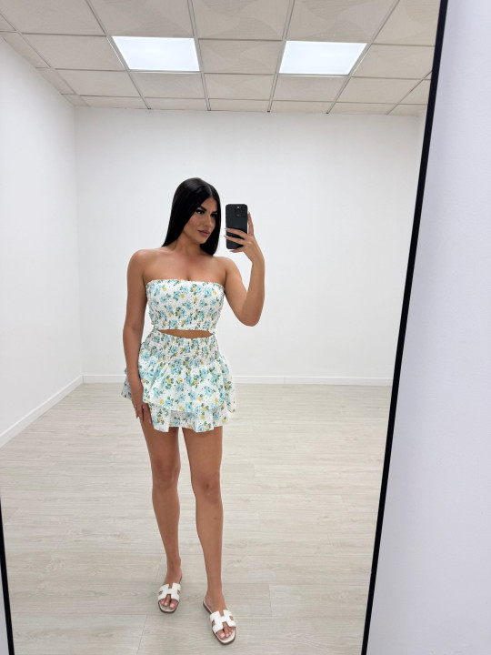 CONJUNTO IBIZA FLORAL CELESTE CONJUNTO IBIZA FLORAL CELESTE